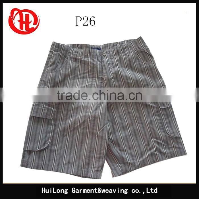 cheap cargo short pants stocklots men's washed shorts printed plaid