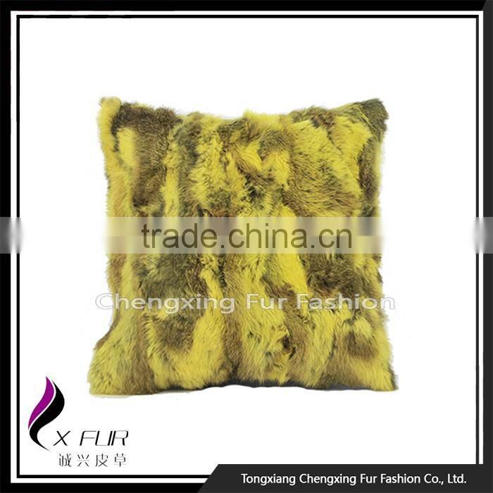 CX-D-17G Excellent Types Of Rabbit Fur Pillow Cases