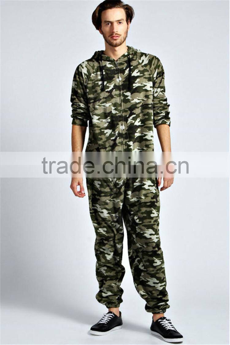 PA0044A hot sale supersoft camo onesie adult 100 cotton