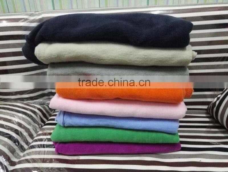 solid color polar fleece fabric stock for garment various colors
