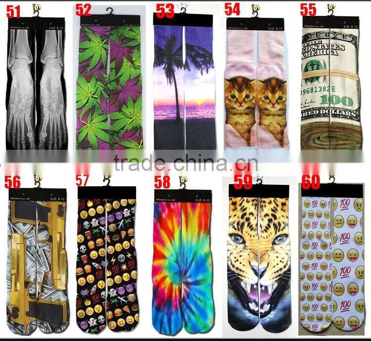 sublimation sock man/custom sublimated sock/3D print sock