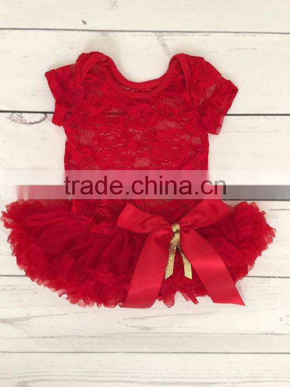 Baby Girl 1st birthday lace tutu bodysuit tutu outfit-newborn tutu dress