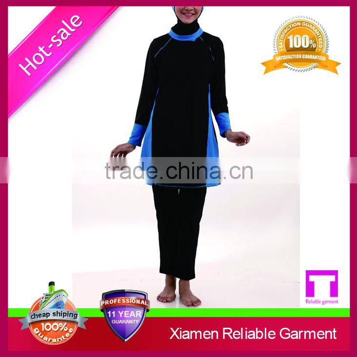 Includes non removable head cover girls muslim swimwear