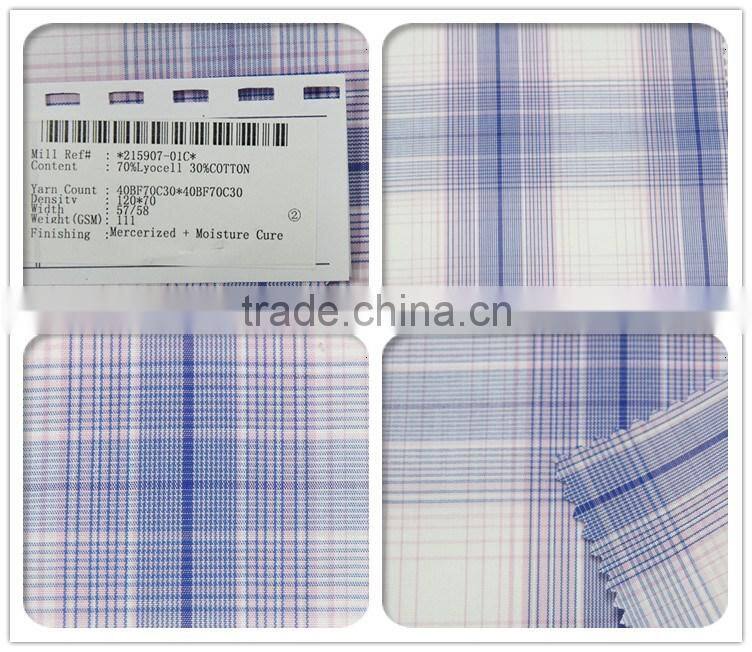 factory price cotton yarn dyed square shape print fabric