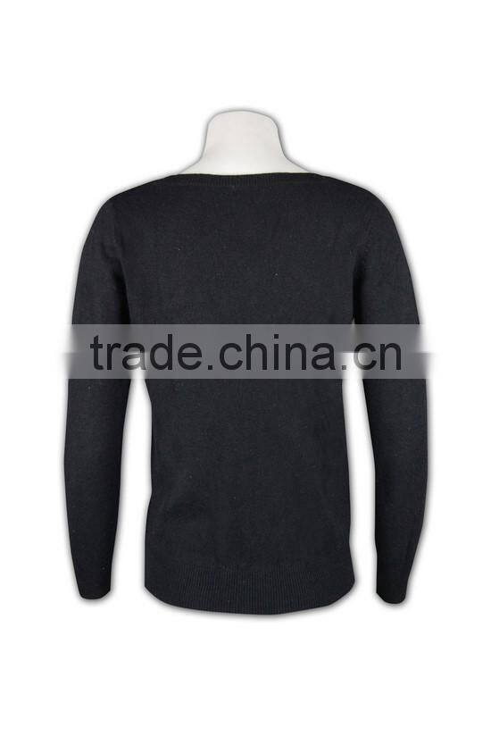 ISO9001/BSCI Manufature round neck blank ladies formal cardigan sweater