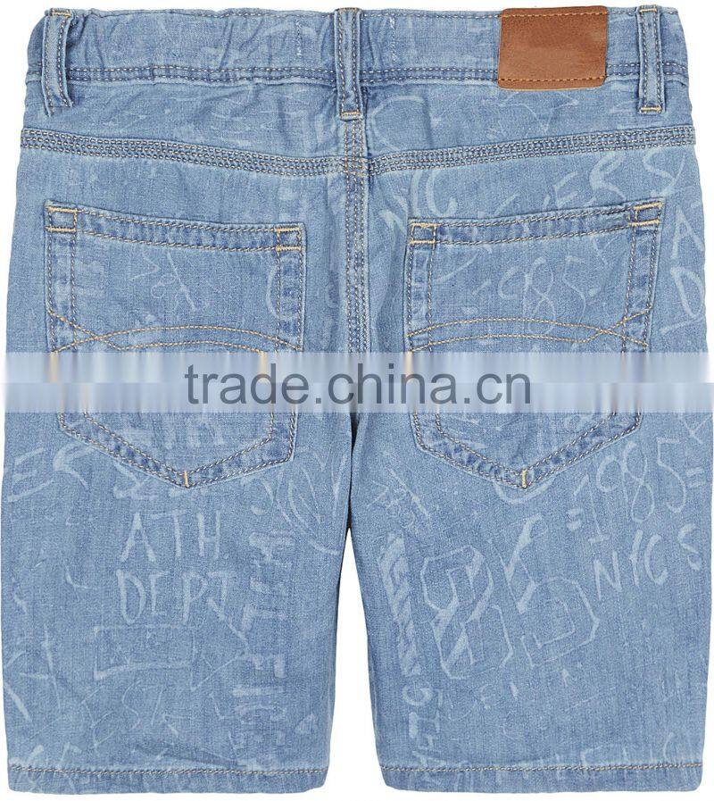 Custom Made Good Quality Dark Blue Higher Washed Denim Shorts