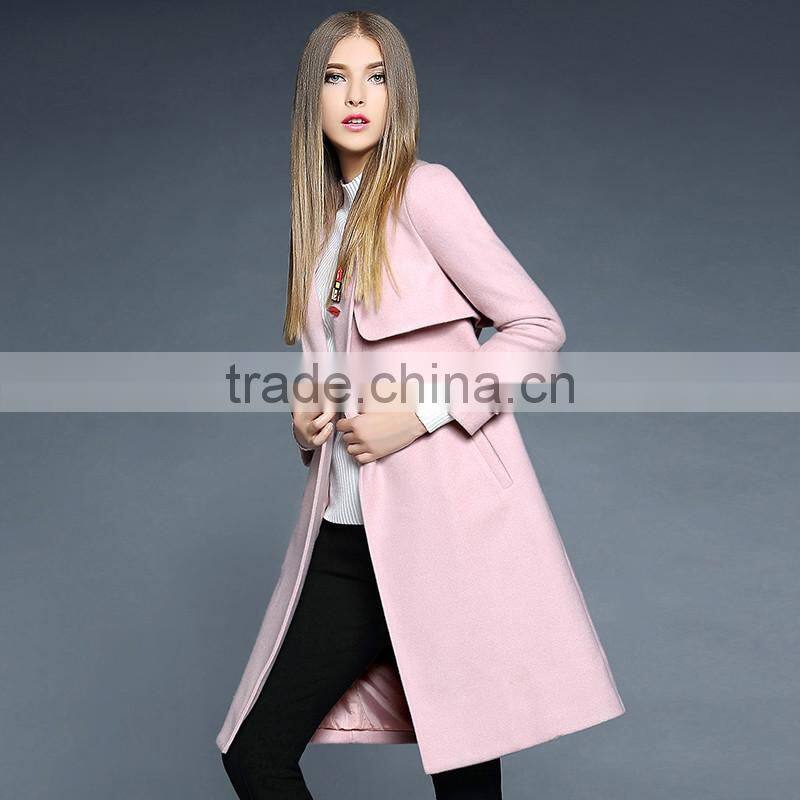 2017 latest designs wholesale lady formal long spring korean women coat