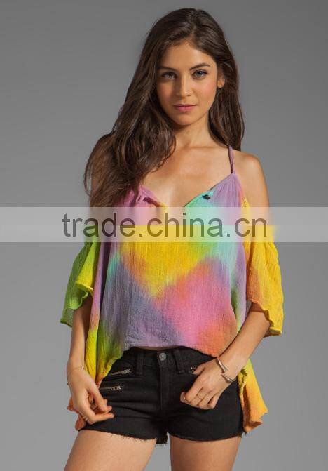 Criss Cross Shoulder Straps X Back Top