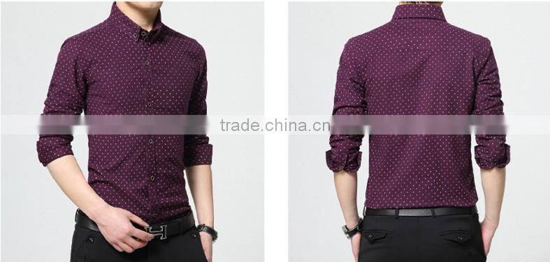 2016 NEW arrive coming shirt for men turn up collar button up contrast color vivid green heart printing