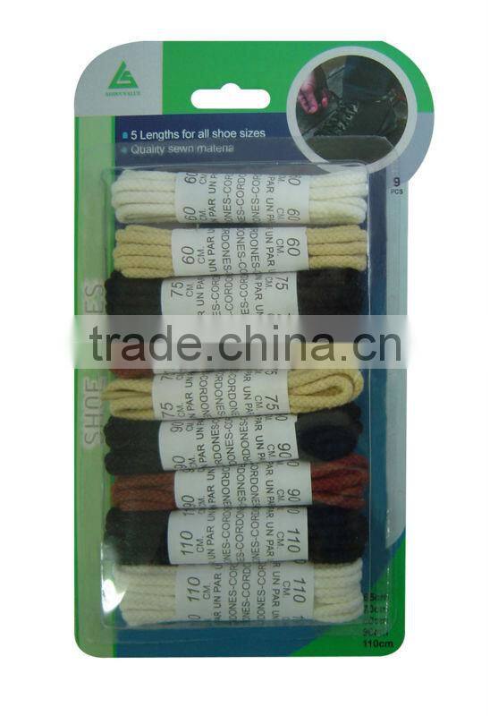 9pcs colorful nylon round shoe laces
