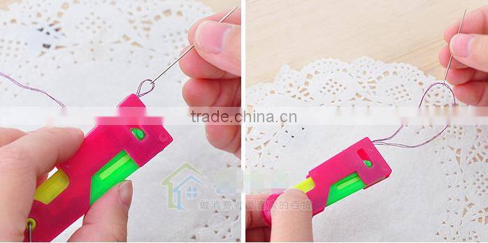 plastic automatic needle thread threader needle guider for sewing embroidery
