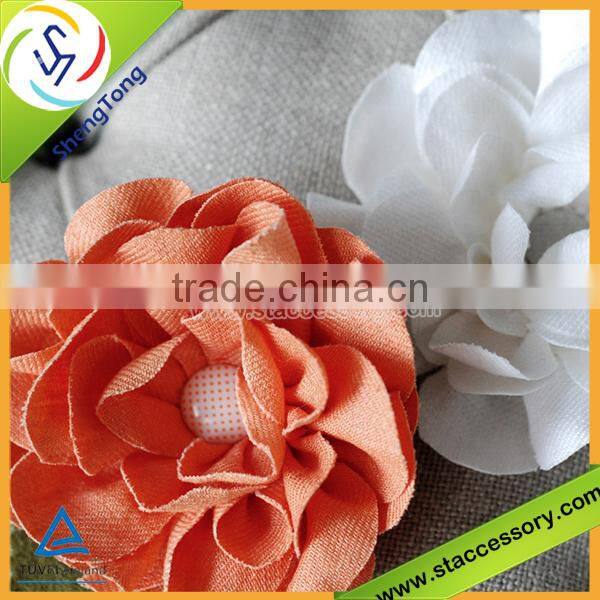 2015 New design fabric flower silk flower export