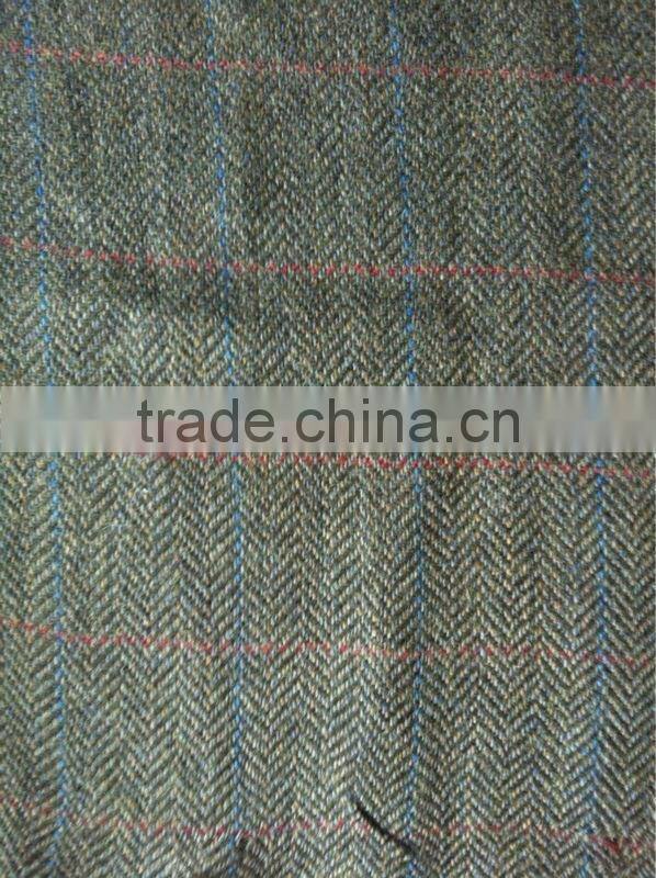 High quality woven woolen tweed fabric, scottish style tweed fabric, woolen fabric, scottish fabric, herringbone twill fabric