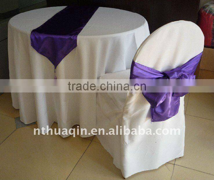 wholesale ivory/white/ black polyester chair cover wedding and banquet chair cover