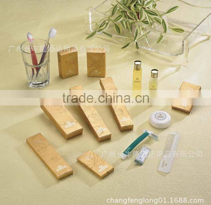 Wholesale guang zhou disposable luxury hotel supplies amenities set