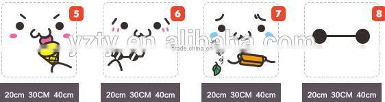 OEM funny round snow ball plush toy