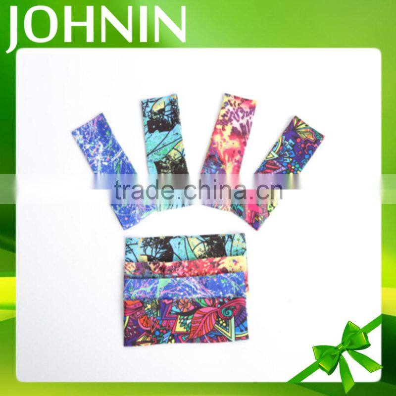 Johnin spandex colorful women Yoga sport bandana stretch headband