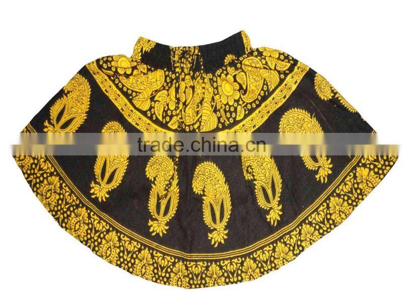 Indian Cotton Young Girls Mini Skirt