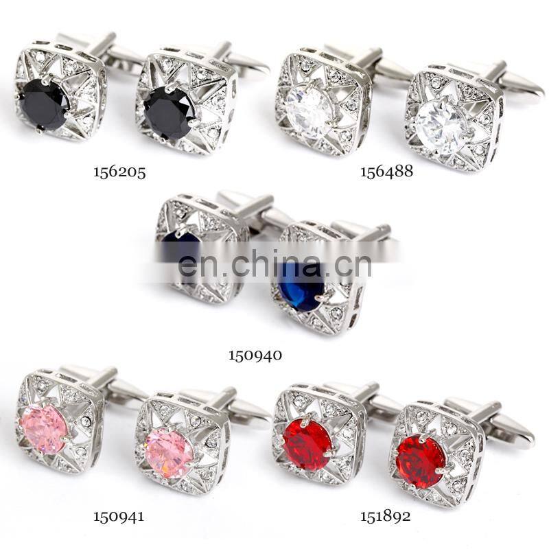 New product diamond cufflinks fashion jewelry luxurious crystal cufflinks zircon cufflinks best men