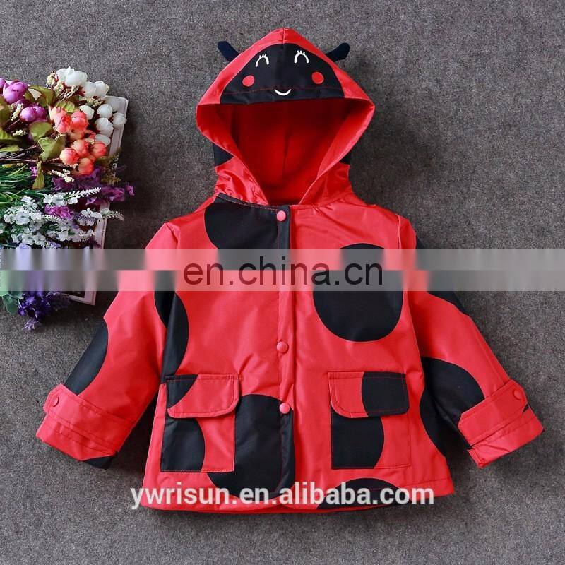 Latest Blazer Rain Coat Kids Hooded Jacket Custom Design Yellow Windbreaker