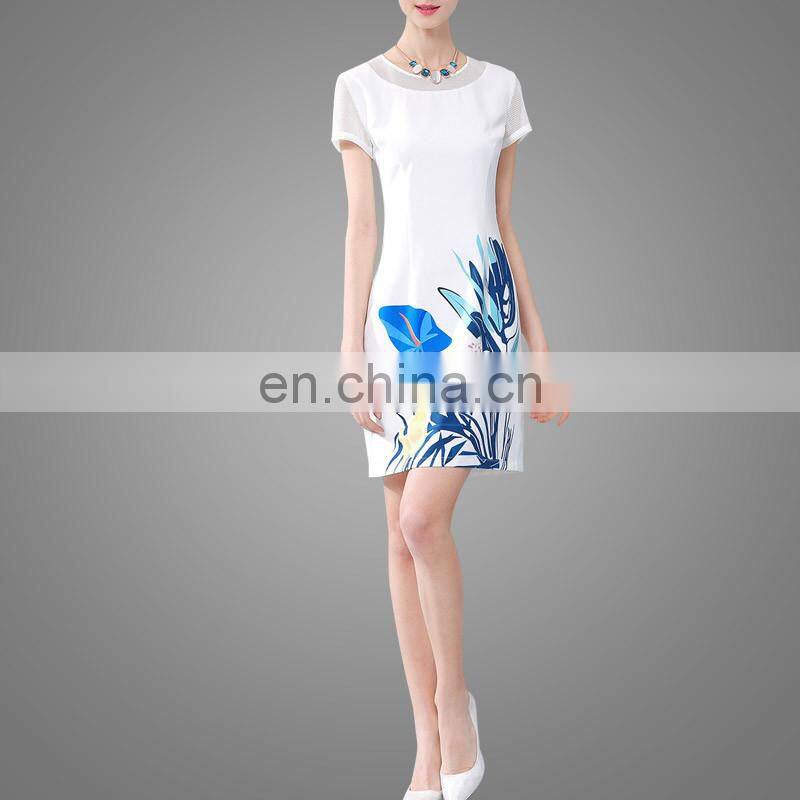 New Design Fashion Midi Dress Summer Confortable Office Lady Midi Dress