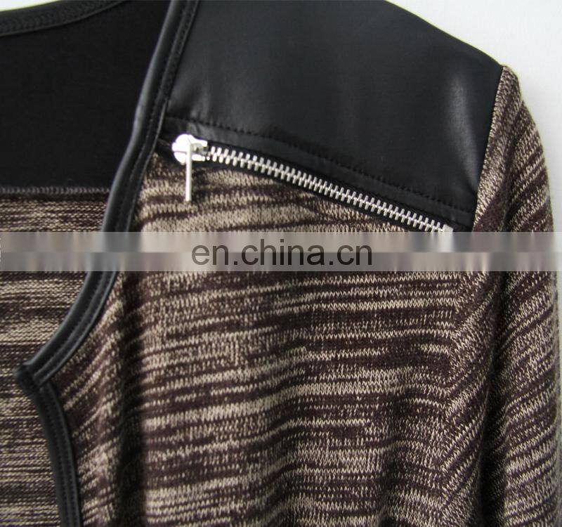 women's coat for shoulder zipper and long sleeve