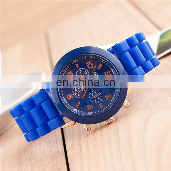 2014 Yiwu Manufacturer Directly Sale Fashion Custom Silicone Wrist Watch