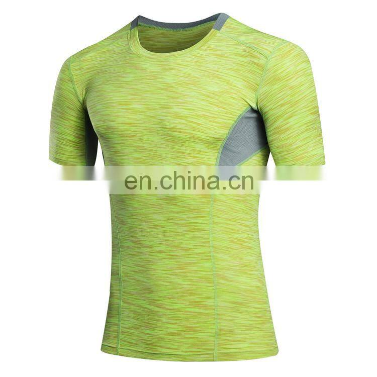 Breathable comfortable man sports tight workout exercise fitness shirt clothing