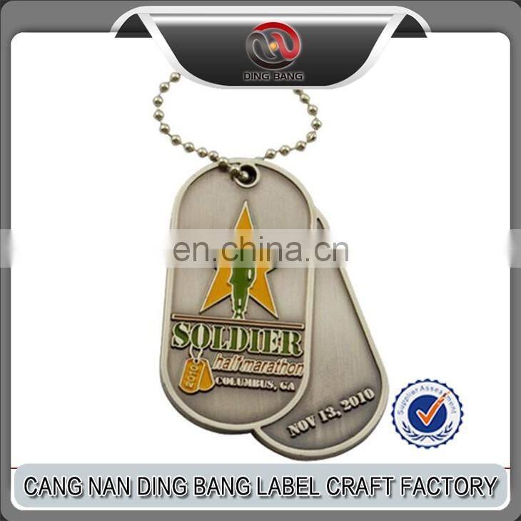 Custom Metal Logo Silver Various Designs Blank Pendant Pet Tags