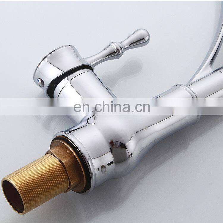 Wholesale modern single handle pull down kitchen sink faucet