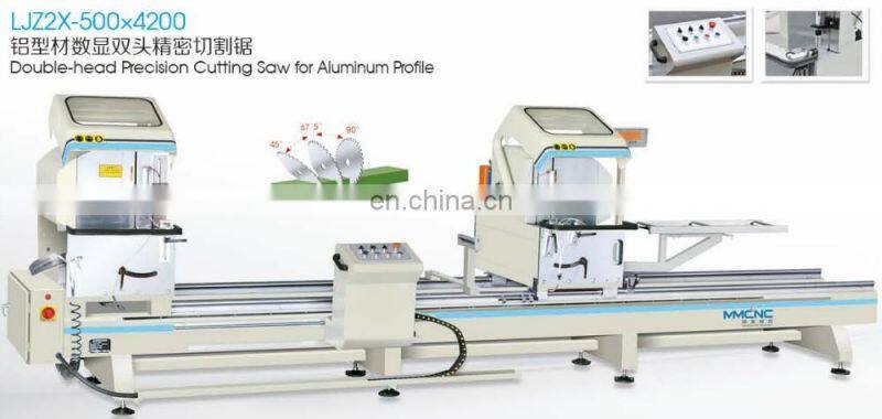 Digital display double head miter saw for aluminum profile
