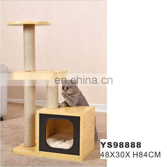 Manufacture Sale Customized Cat Tree House Scratch Post