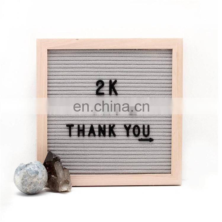 2018 New Arrival Hot Sell Felt Board Letters With Plastics Letters Felt Notice Board for Decoration