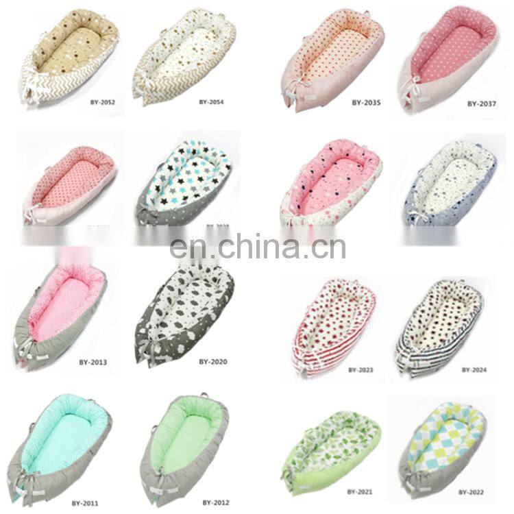 Baby Nest Crown Portable Super Soft Organic Cotton and Breathable Newborn Lounger