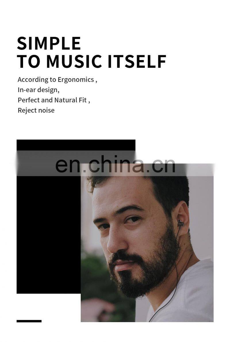 New Arrivals 2019 Amazon Free Sample Hand Free Small Wired Control Earphone