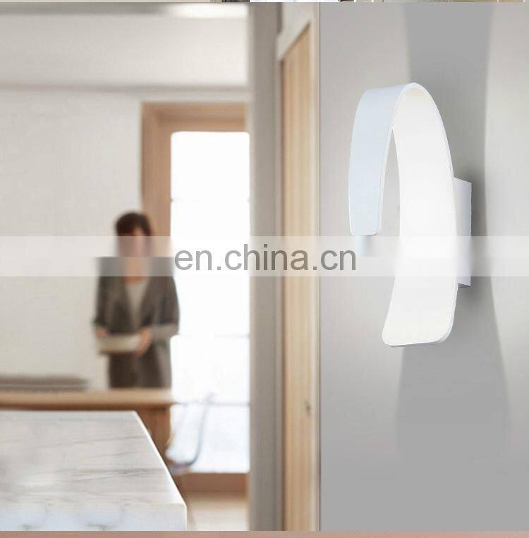 Creative Modern Minimalist Bedside LED Wall Lamps Aluminum Decorative Wall Lamp For Corridor Aisle Hotel