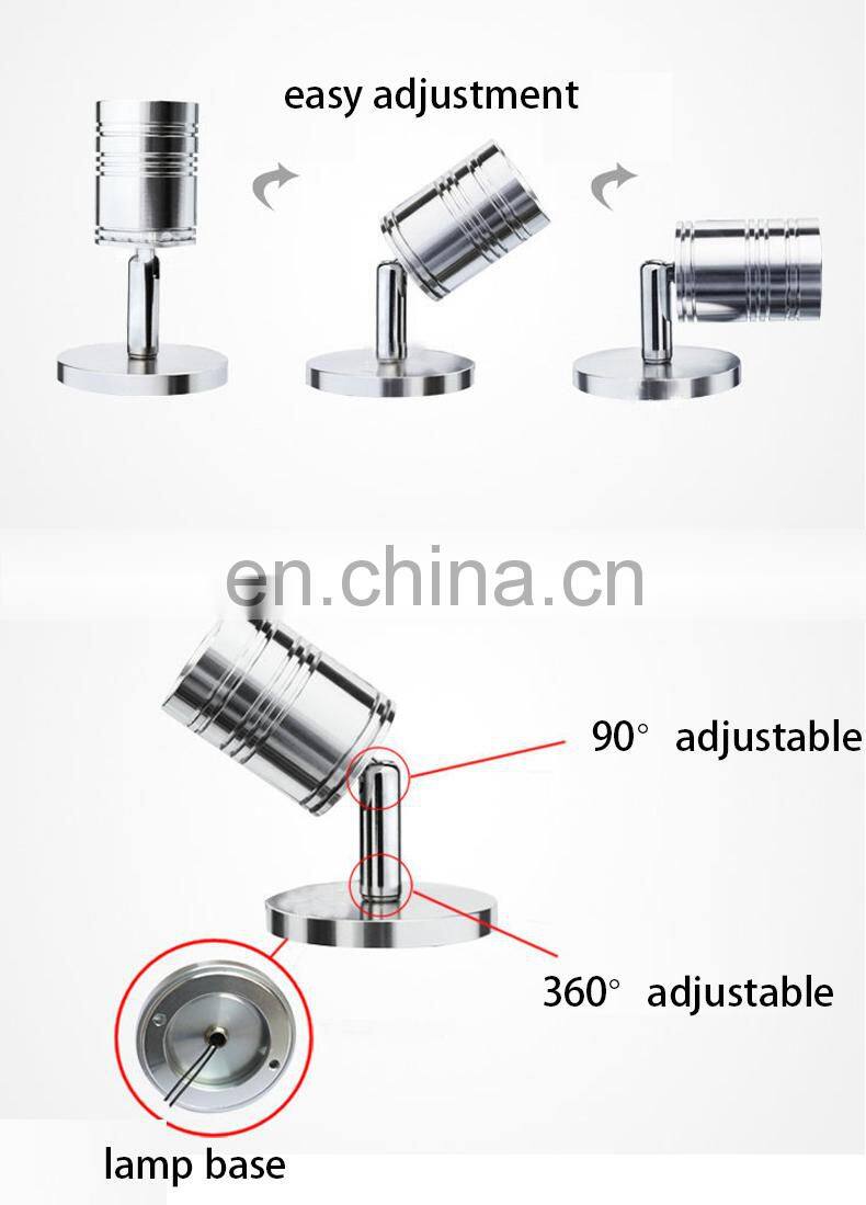 3W 5W spotlight picture lights backlight LED round aluminum surface spot light