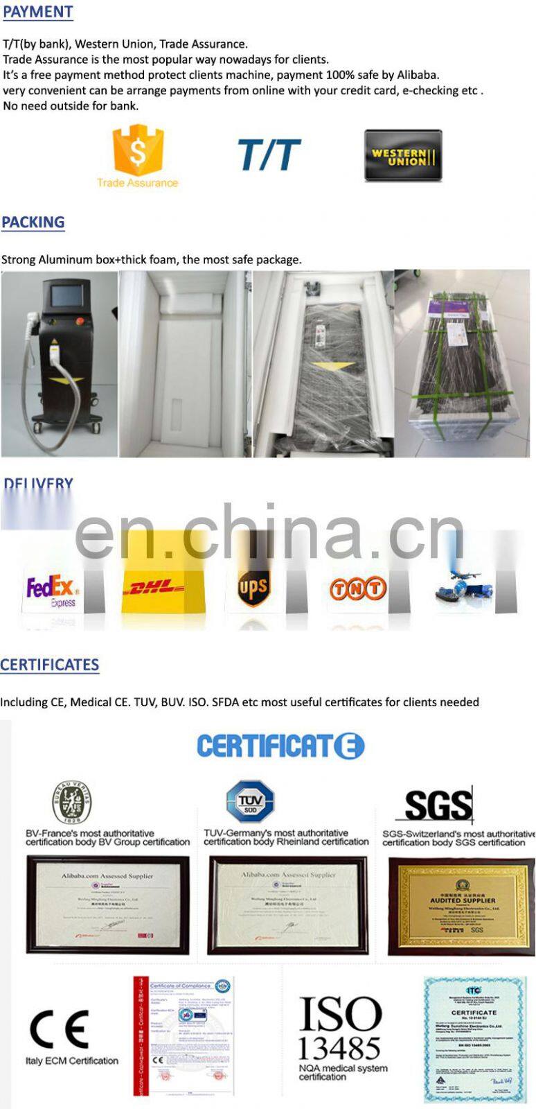 Alma Lasers Soprano ICE Platinum Speed 808 755 1064 nm Diode Laser Hair Removal Equipment For Sale