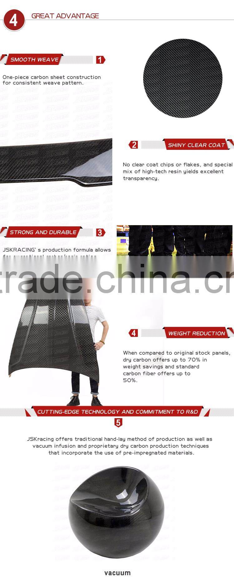 OEM STYLE CARBON FIBER HOOD FOR LAMBO GALLARDO LP550 LP560 LP570