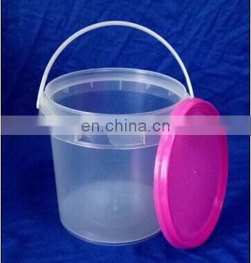 1L food grade plastic bucket with lid and handle