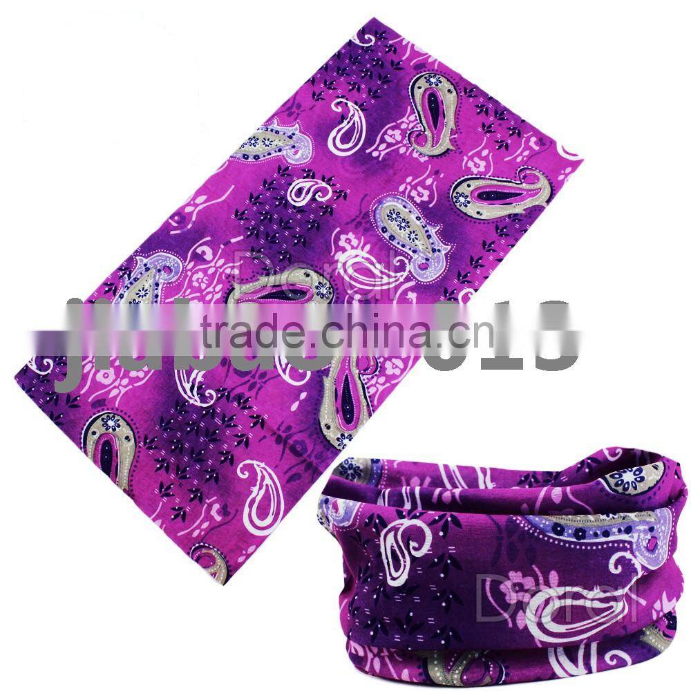 Custom Bandanas Wholesale 100% Polyester Seamless Microfiber Multifunctional Outdoor Bandana