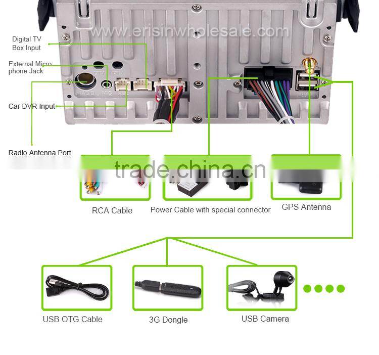 Erisin ES8288M 8" Toyota Corolla 2 Din Car Muiltmedia System with GPS