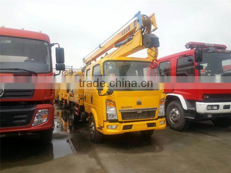 Howo 14m aerial manlift platform truck