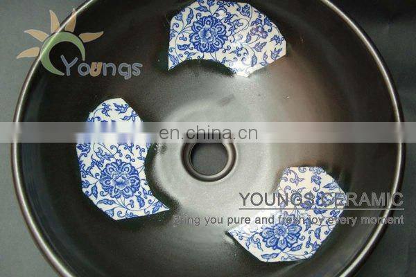 Jingdezhen hand maded ceramic art outdoor garden sinks