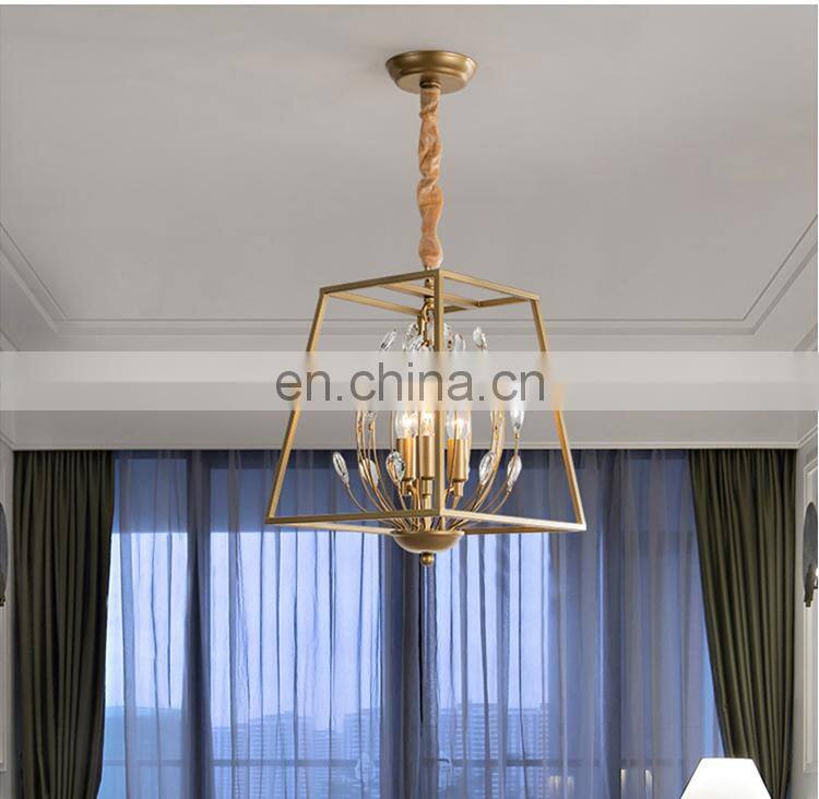 New design modern 3-lights crystal pendant light foyer flower lamp hallway