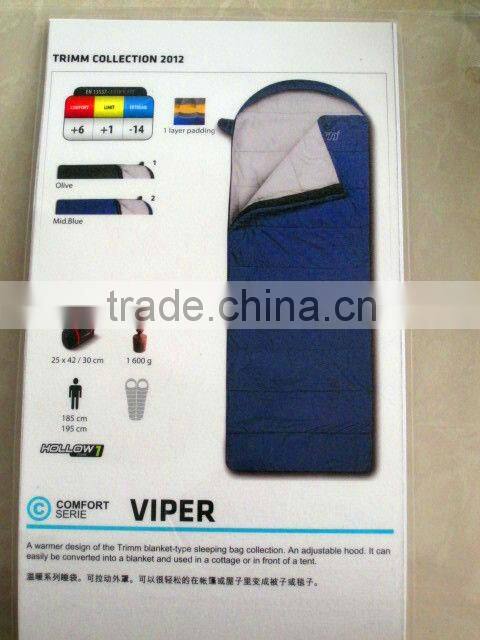 Camping Adult Indoor Or Outdoor Lightweight Cotton Envelope Sleeping Bag