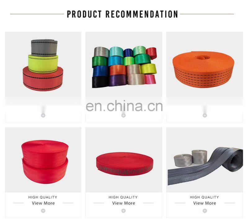 Factory Sale  New Style Logo Customized Colorful Pattern Polyester Yarn Webbing silk screen print  thermal transfer printing