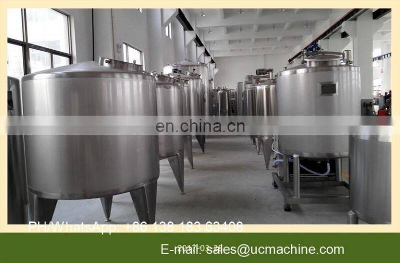 1000L stainless steel steam heating jacketed tank