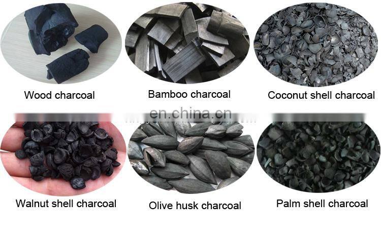 Internal combustion type Continuous rotary charcoal biochar kiln for making bbq