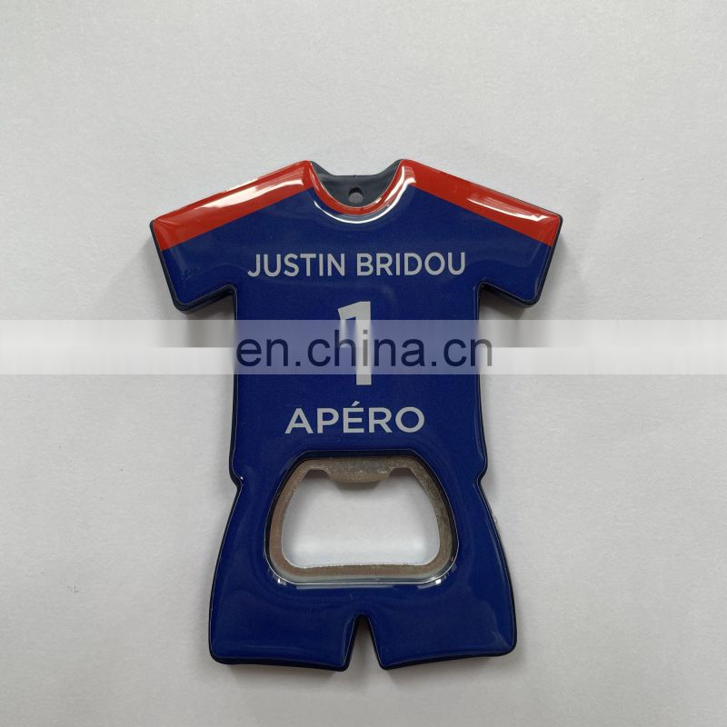 Customize Football Sport Wear Soccer Jersey Bottle Opener